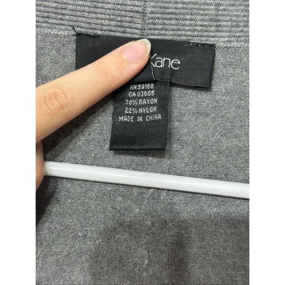 NWOT Karen Kane Ribbed Drape Open Front Cardigan Women's Medium - Picture 6 of 11